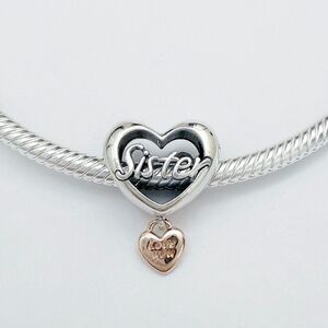 Pandora Love You Sister Heart Charm